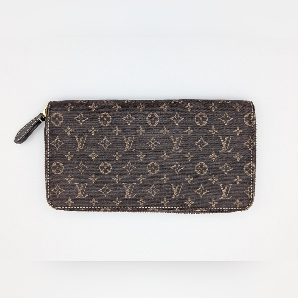 LOUIS VUITTON Monogram Mini Lin Zippy Wallet